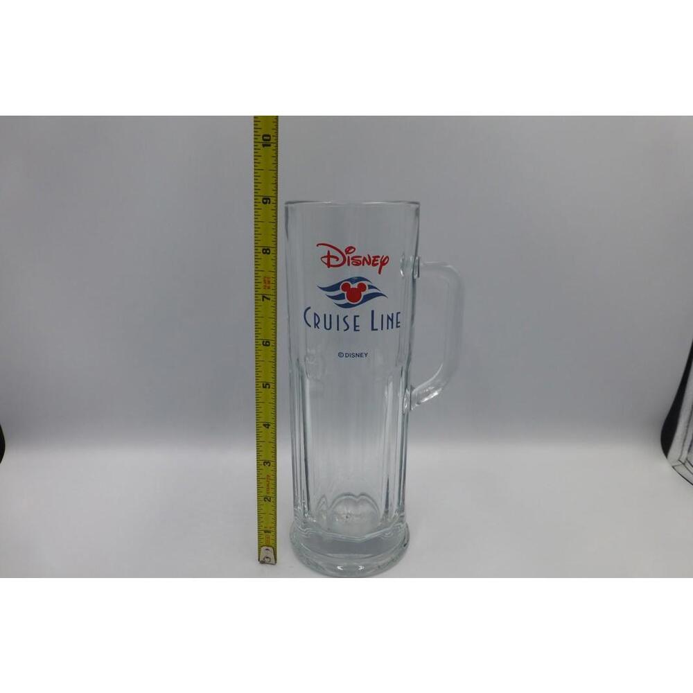 Disney Cruise Line Tall Glass Beer Mug Pilsner Souvenir Collectible Barware B3 - Picture 3 of 8